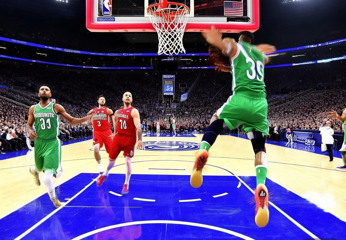 2017年NBA经典对决：76人对阵掘金火花四溅瞬间回顾(图3)